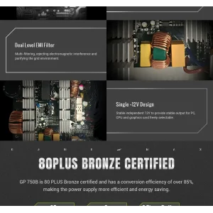 Блок питания GameMax GP 750B UA