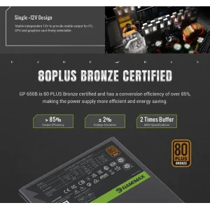 Блок питания GAMEMAX GP 650B UA