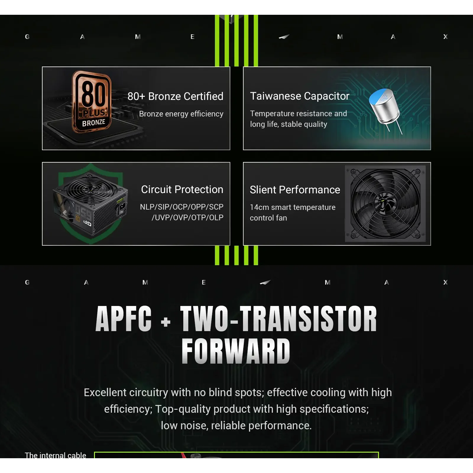 Блок питания GAMEMAX GP 650B UA