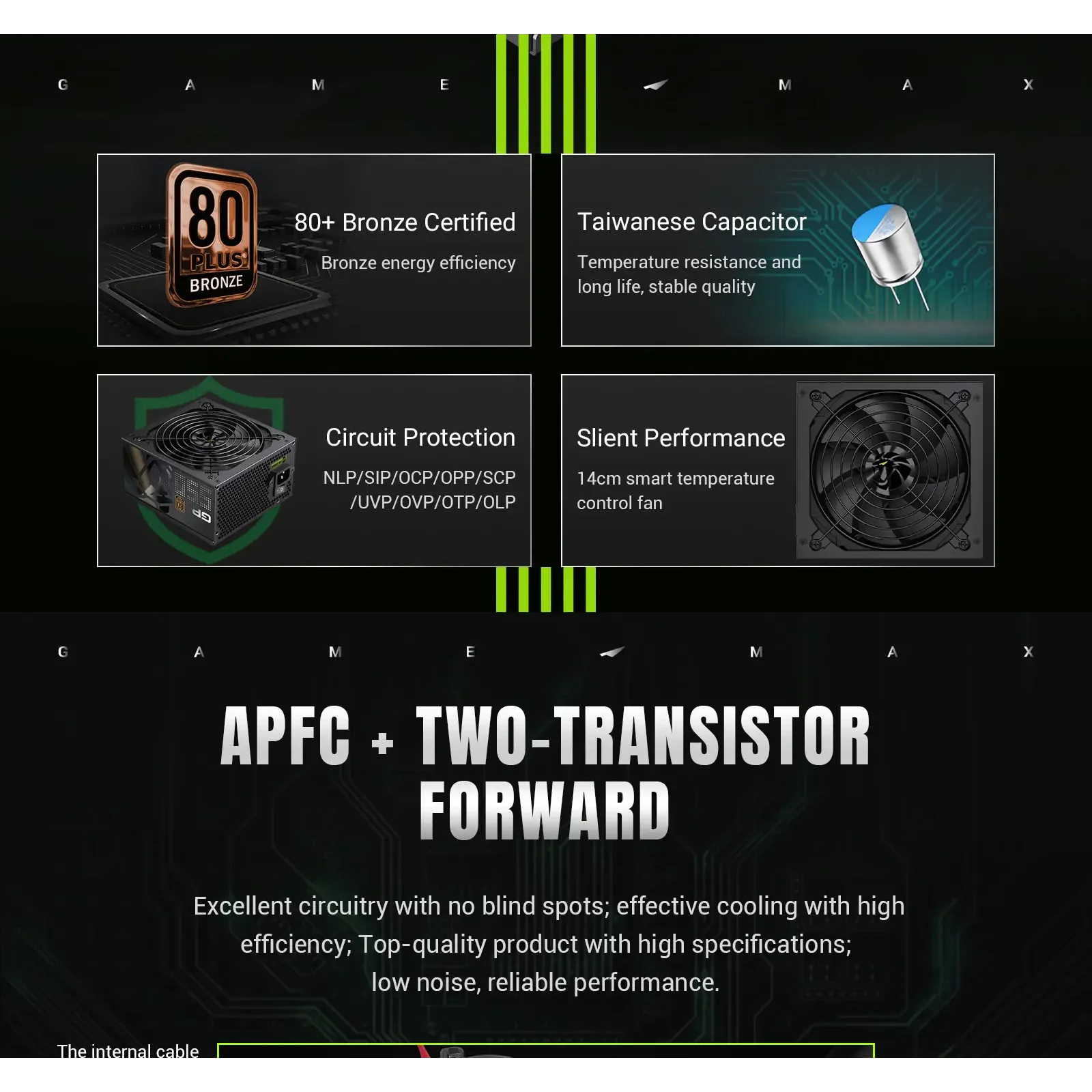 Блок питания GAMEMAX GP 550B UA