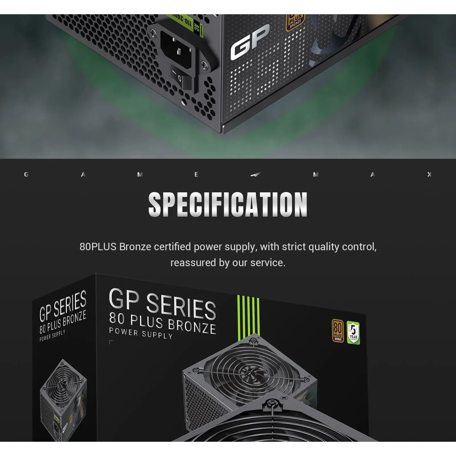 Блок питания GAMEMAX GP 550B UA