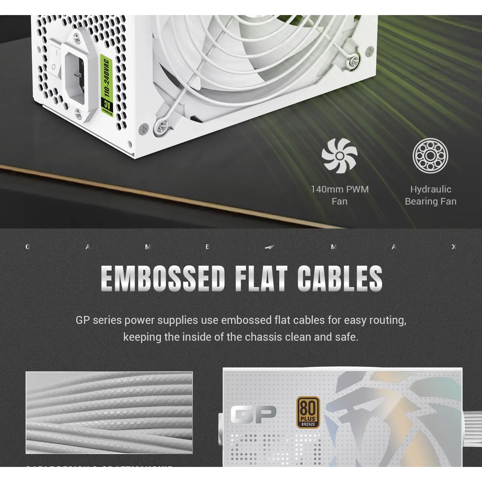 Блок питания GAMEMAX GP 550B WH UA