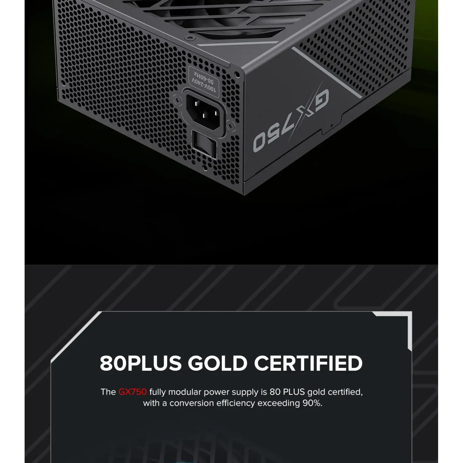 Блок живлення GameMax GX-750 PRO BK (ATX3.1PCIe5.1) UA