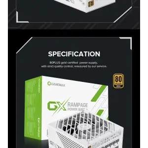 Блок питания GameMax GX-750 PRO WH (ATX3.1PCIe5.1) UA