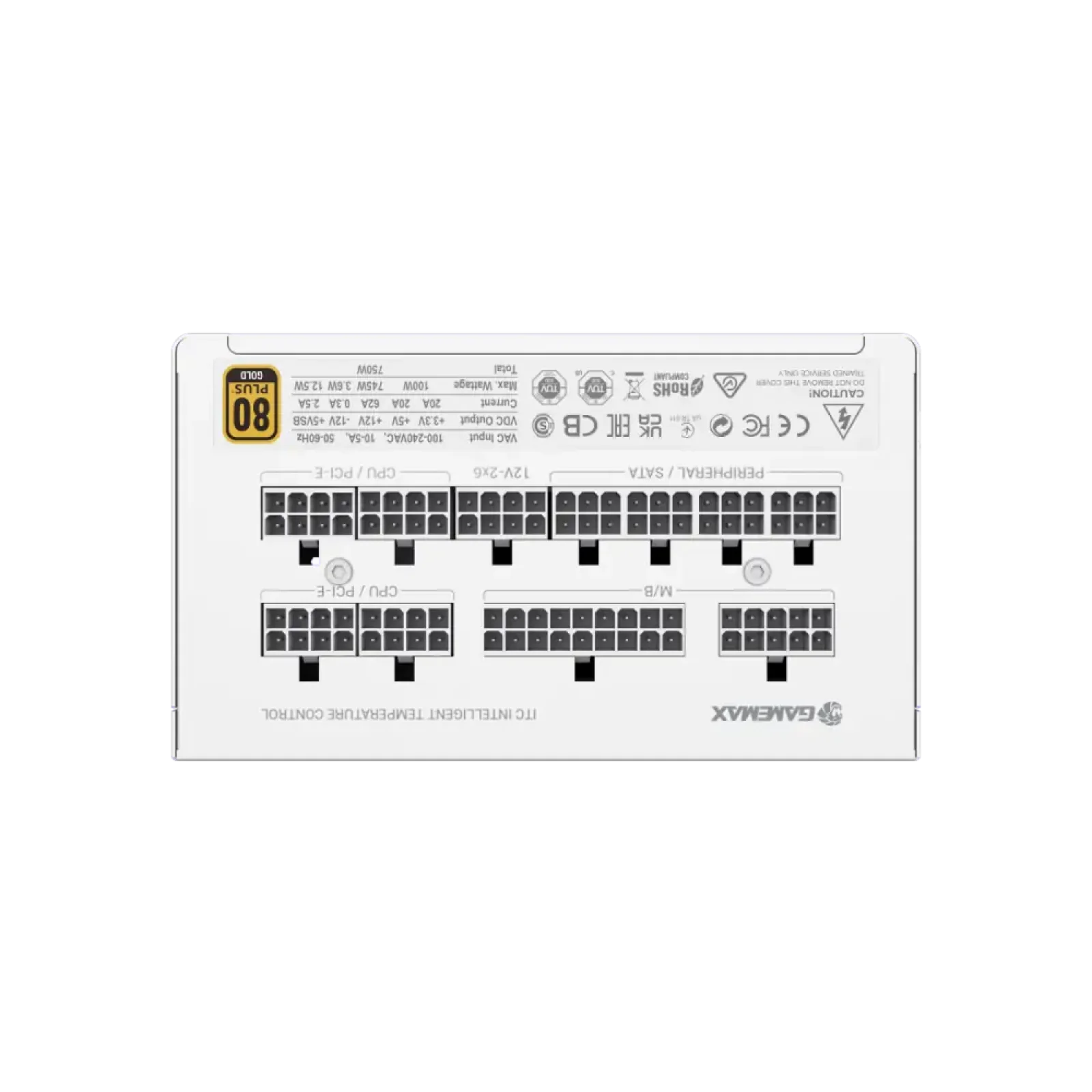 Блок питания GameMax GX-750 PRO WH (ATX3.1PCIe5.1) UA