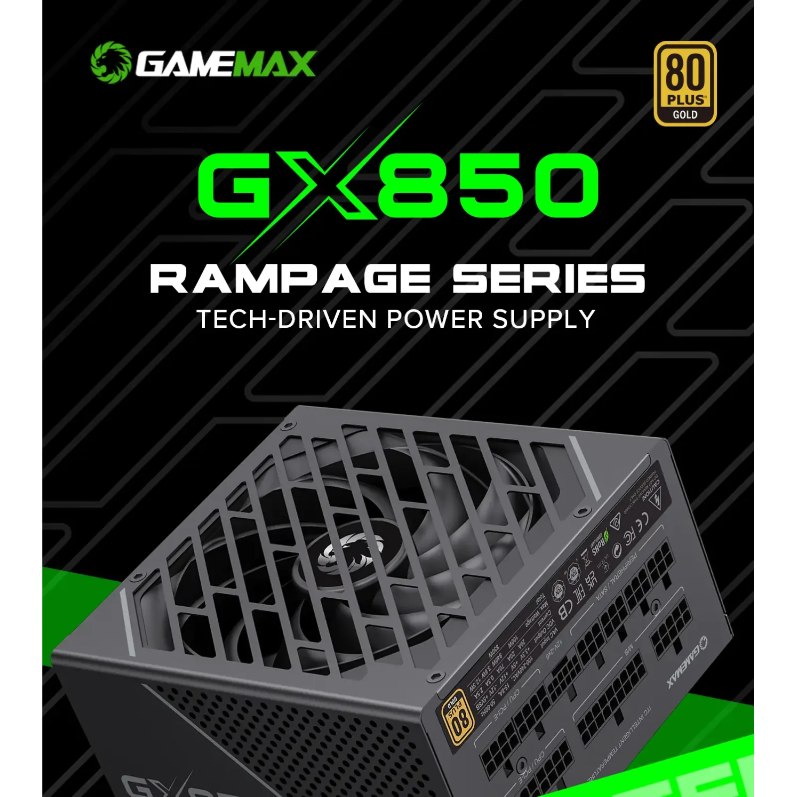 Блок питания GAMEMAX GX-850 PRO UA