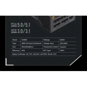 Блок живлення GAMEMAX GX-850 PRO UA