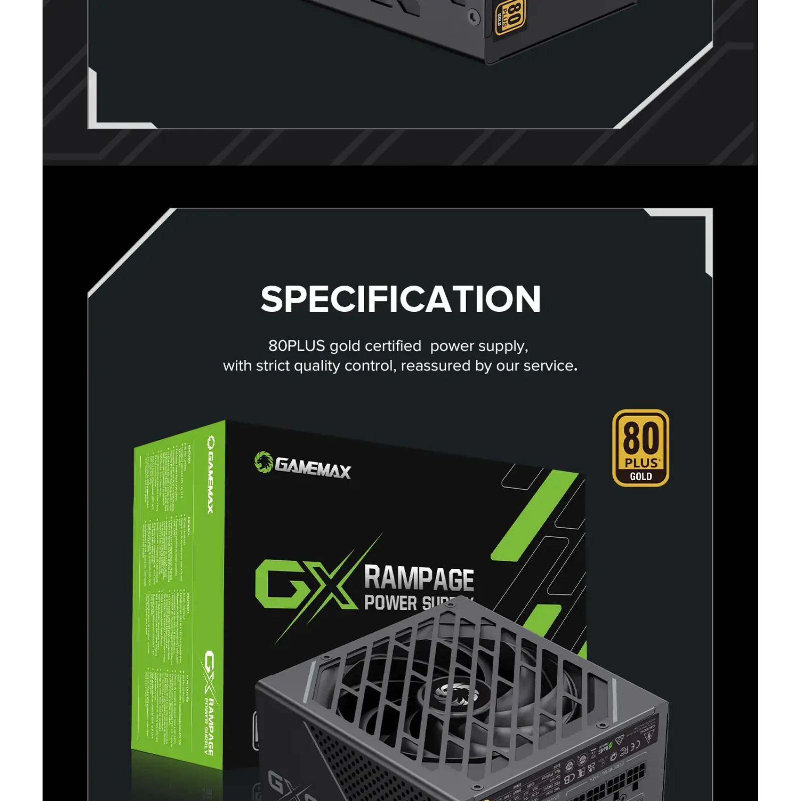 Блок питания GAMEMAX GX-850 PRO UA