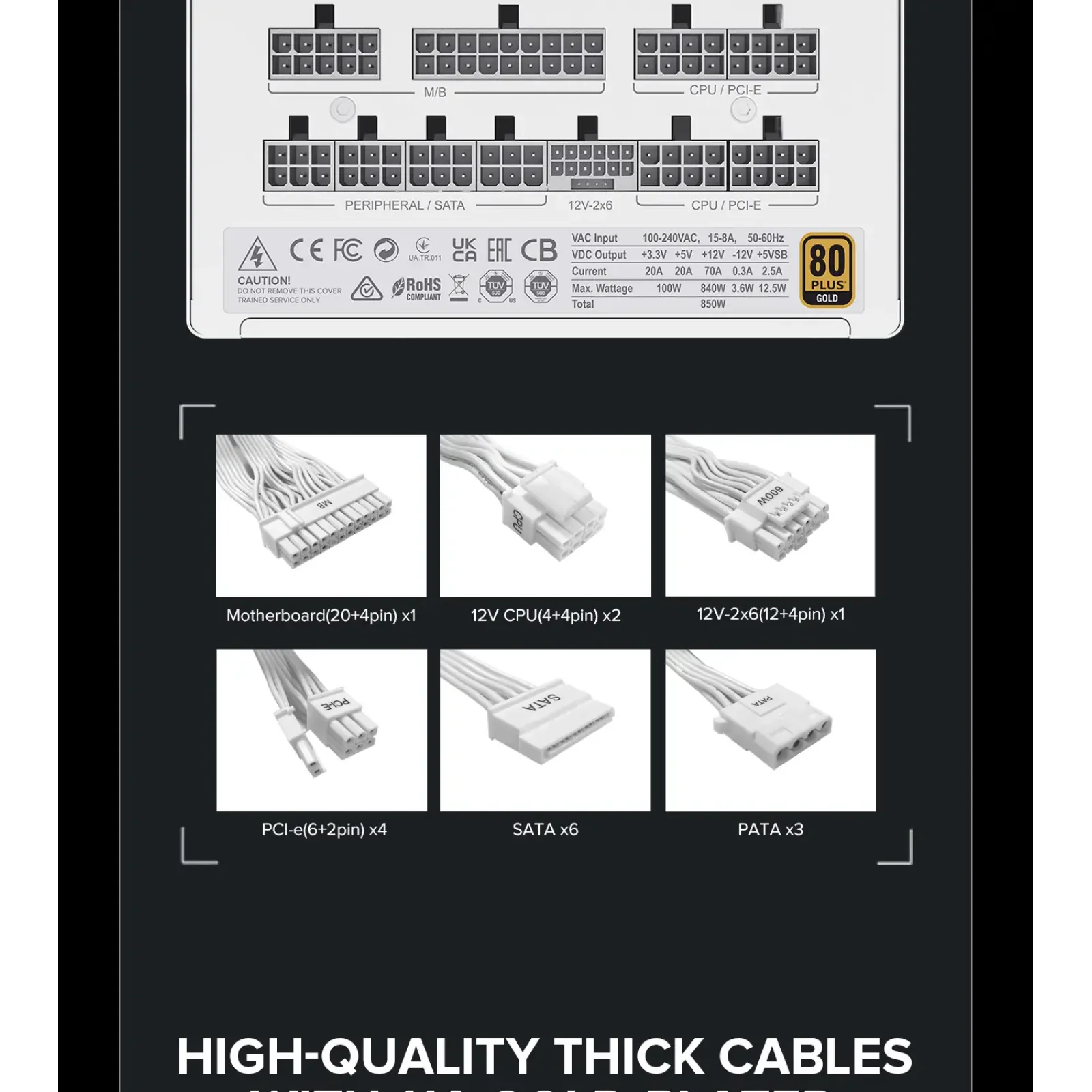 Блок живлення GAMEMAX GX-850 PRO UA