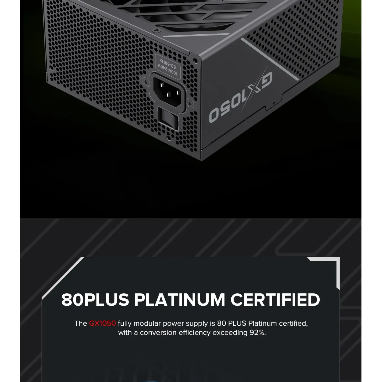 Блок живлення GameMax GX-1050 PRO BK (ATX3.1PCIe5.1) UA