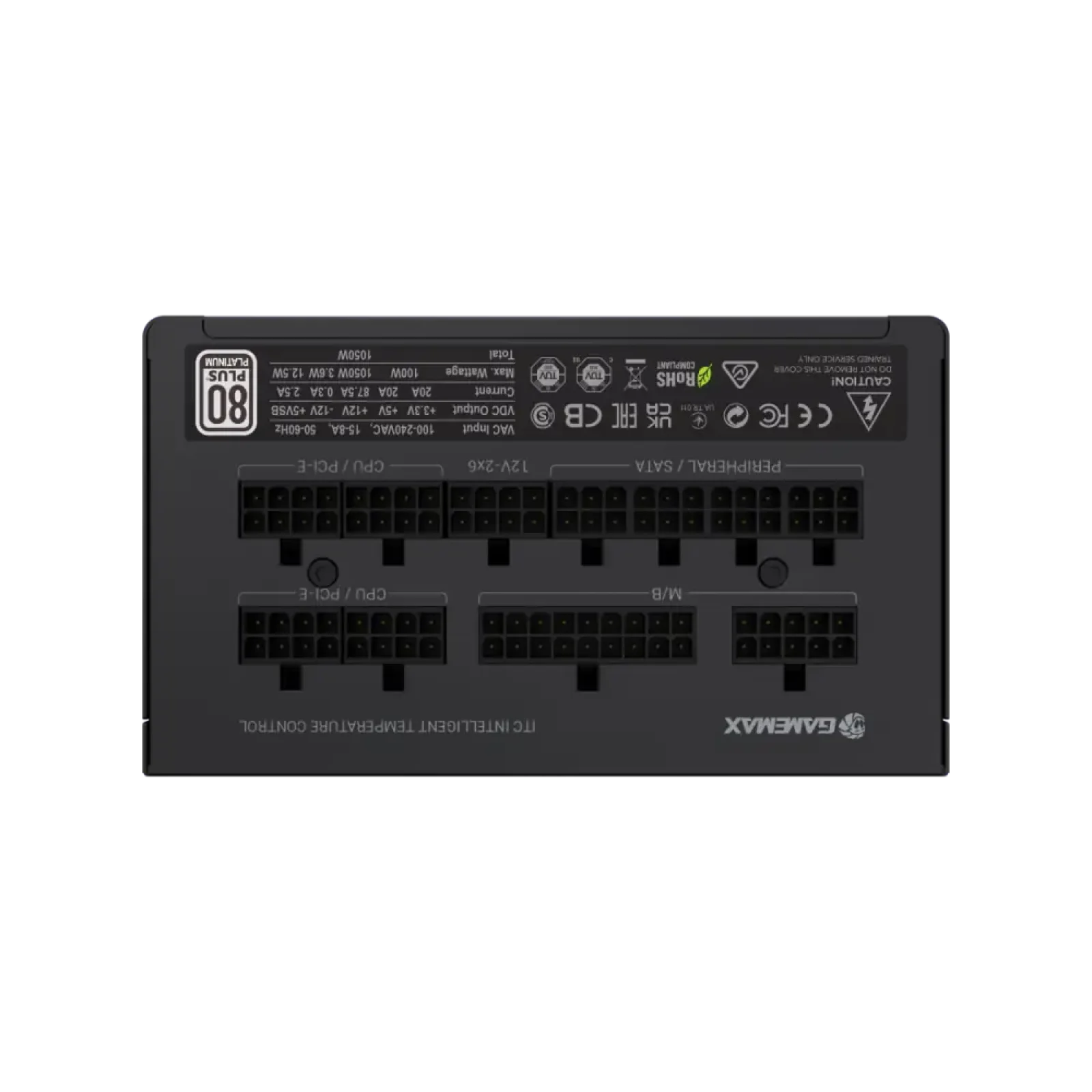 Блок живлення GameMax GX-1050 PRO BK (ATX3.1PCIe5.1) UA