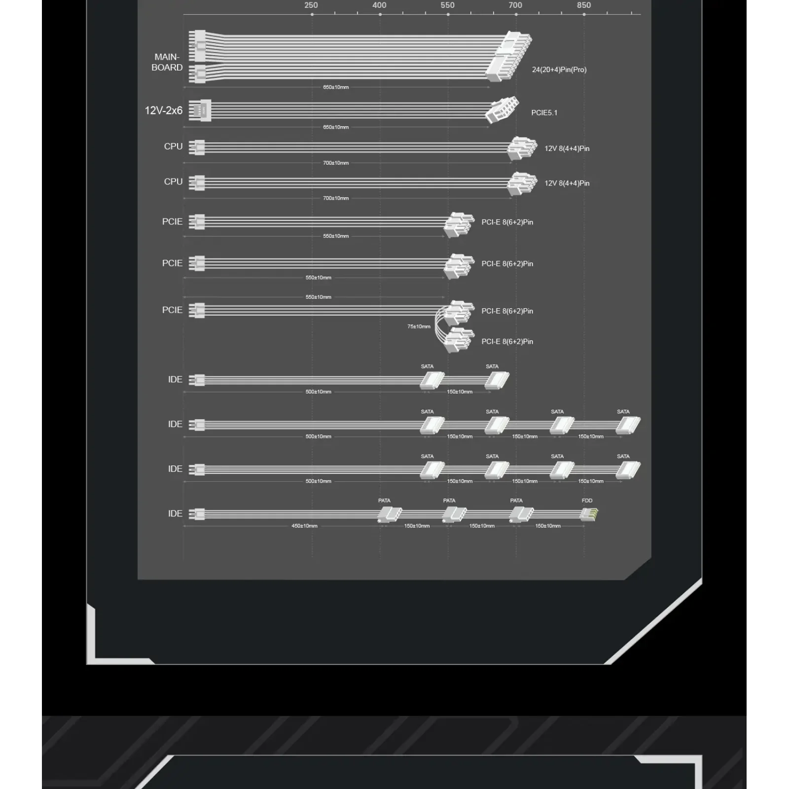 Блок живлення GameMax GX-1250 PRO WT (ATX3.1PCIe5.1) UA