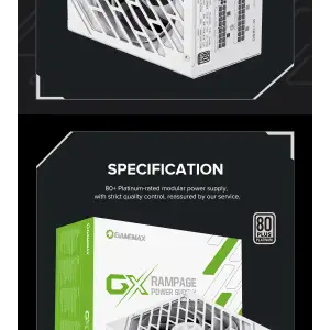 Блок питания GameMax GX-1250 PRO WT (ATX3.1PCIe5.1) UA