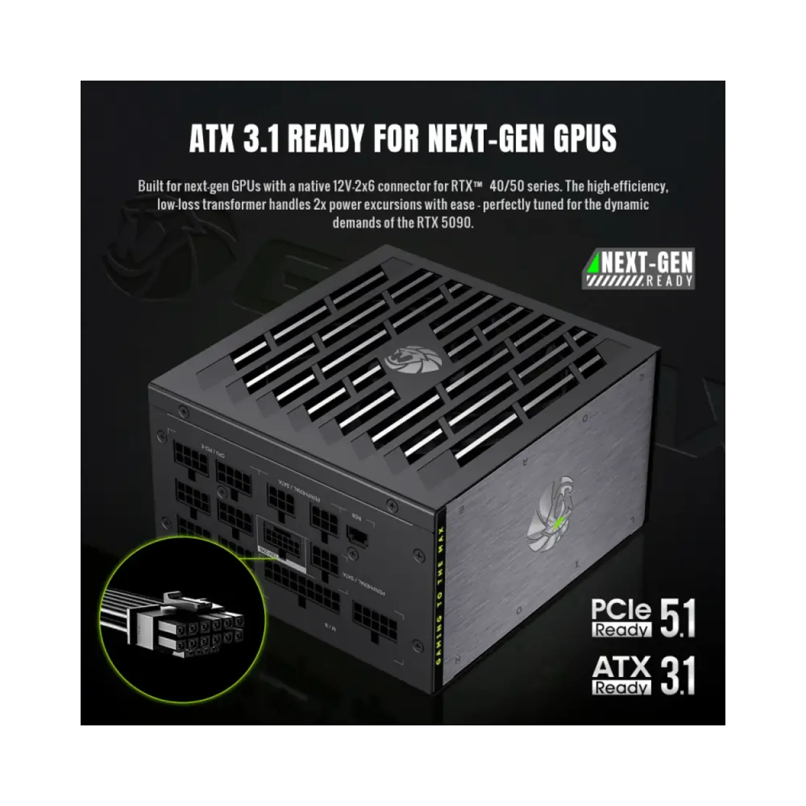 Блок живлення GameMax Lion Сore 1200P UA