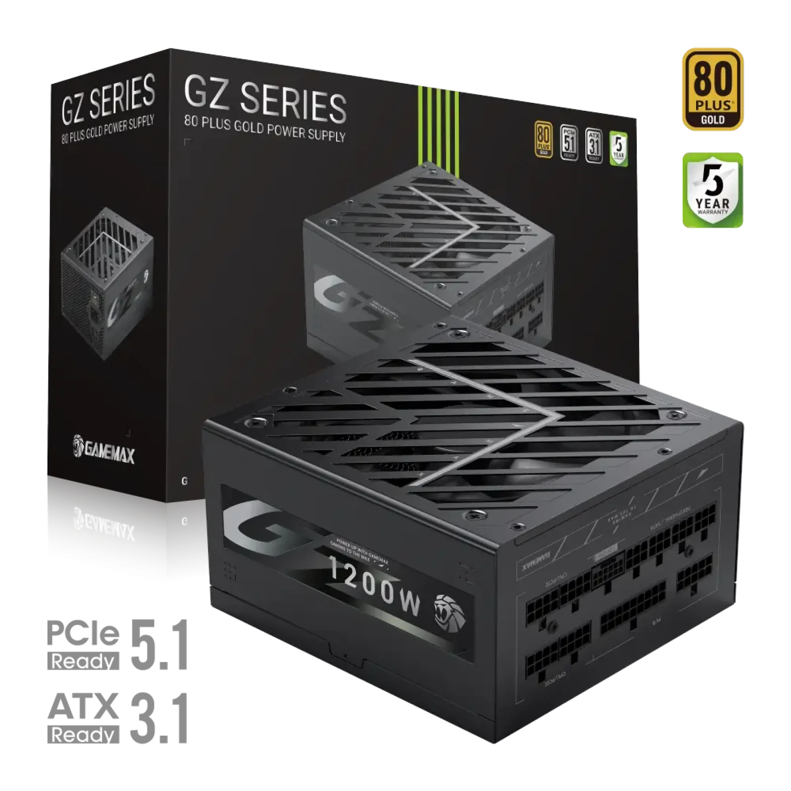 Блок живлення GameMax GZ 1200G BK UA