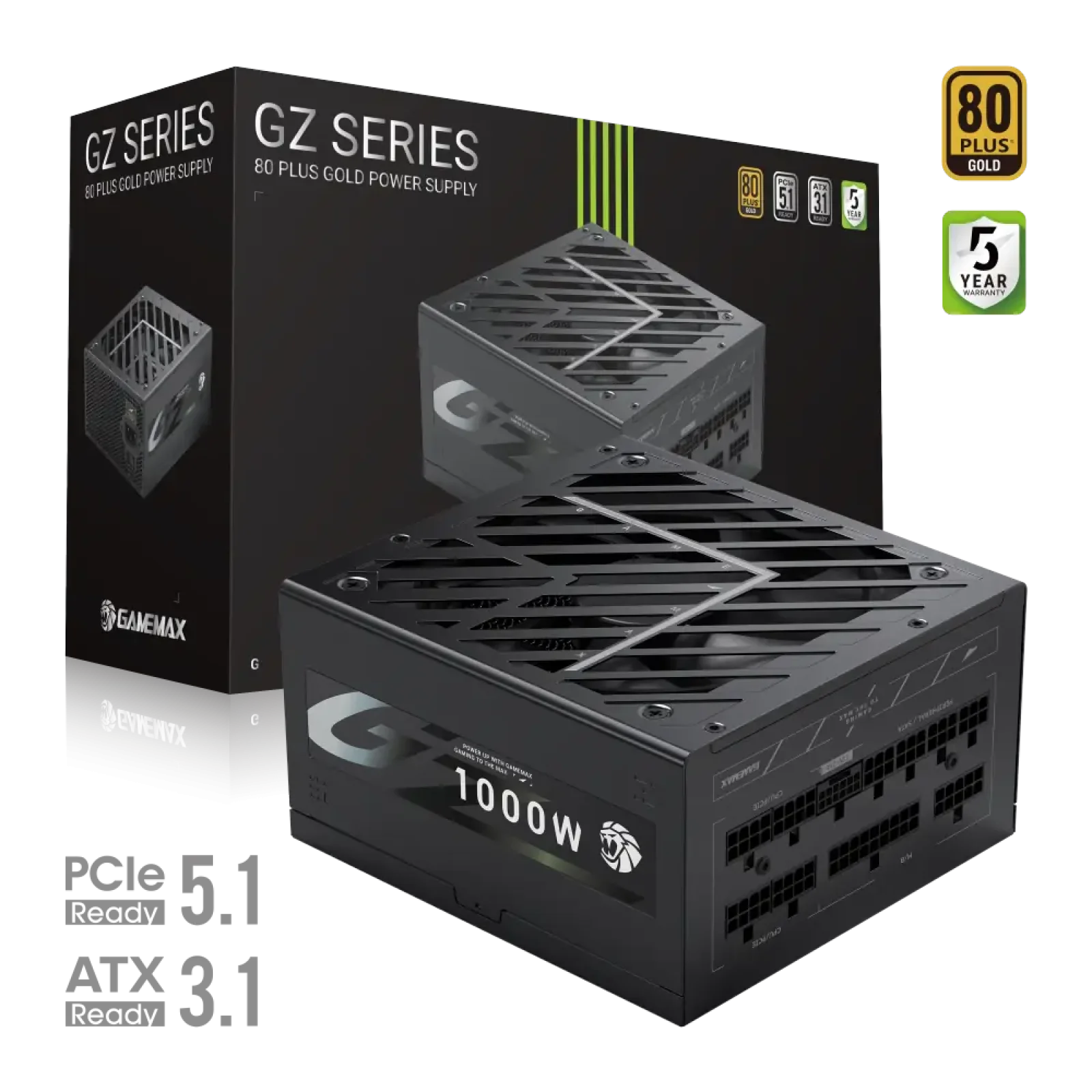 Блок живлення GameMax GZ 1000G BK UA