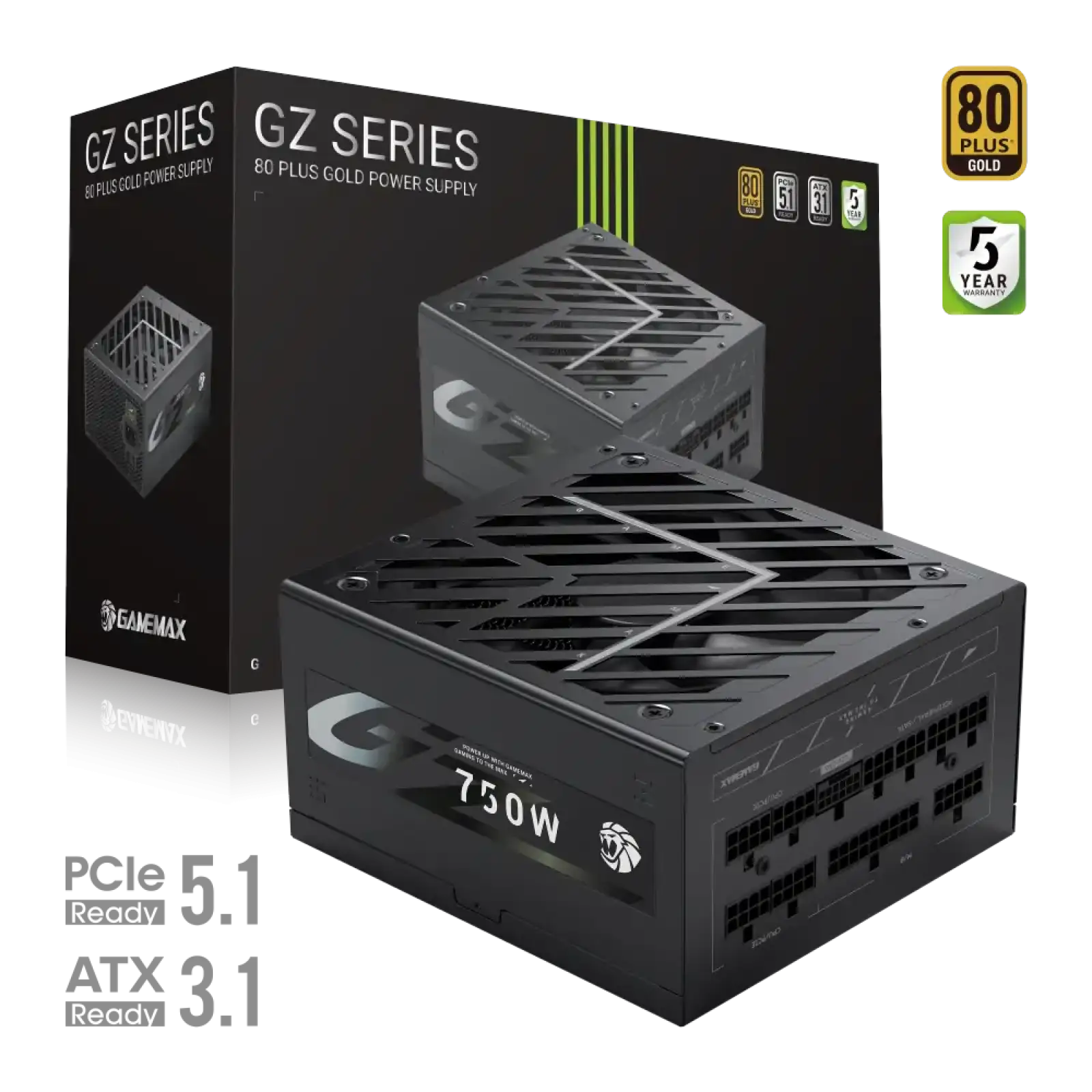 Блок живлення GameMax GZ 750G BK UA
