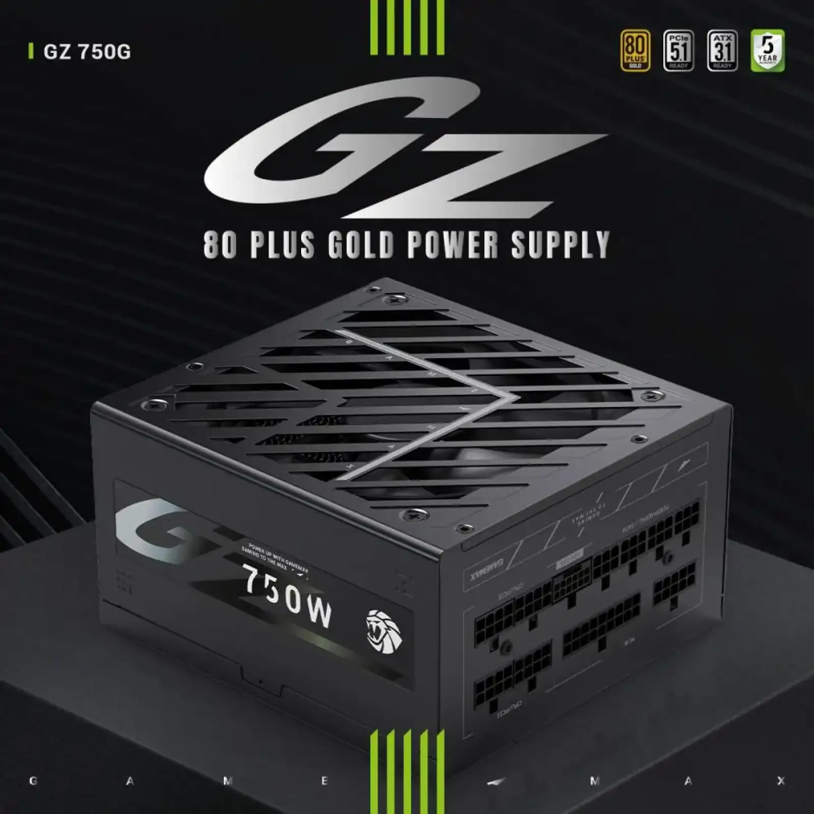Блок живлення GameMax GZ 750G BK UA