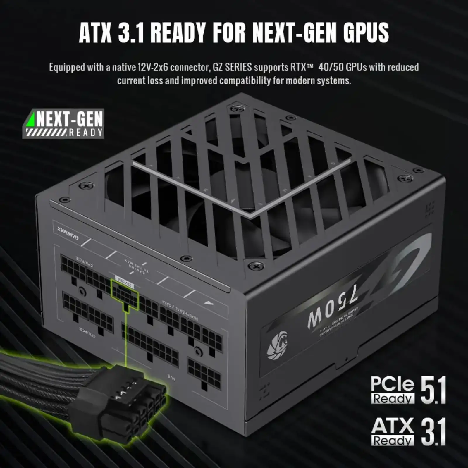 Блок живлення GameMax GZ 750G BK UA