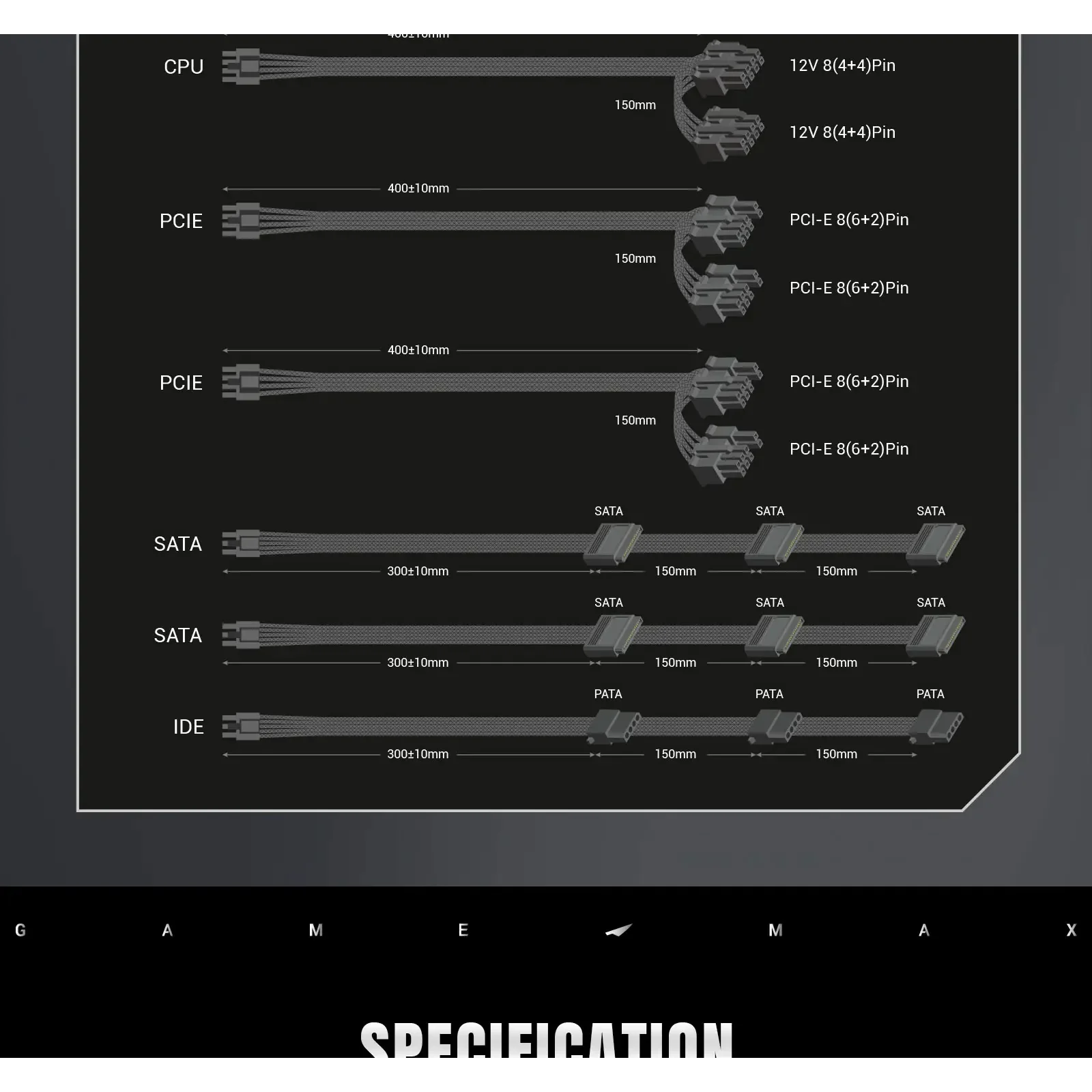Блок живлення GAMEMAX GS 850G V25 UA