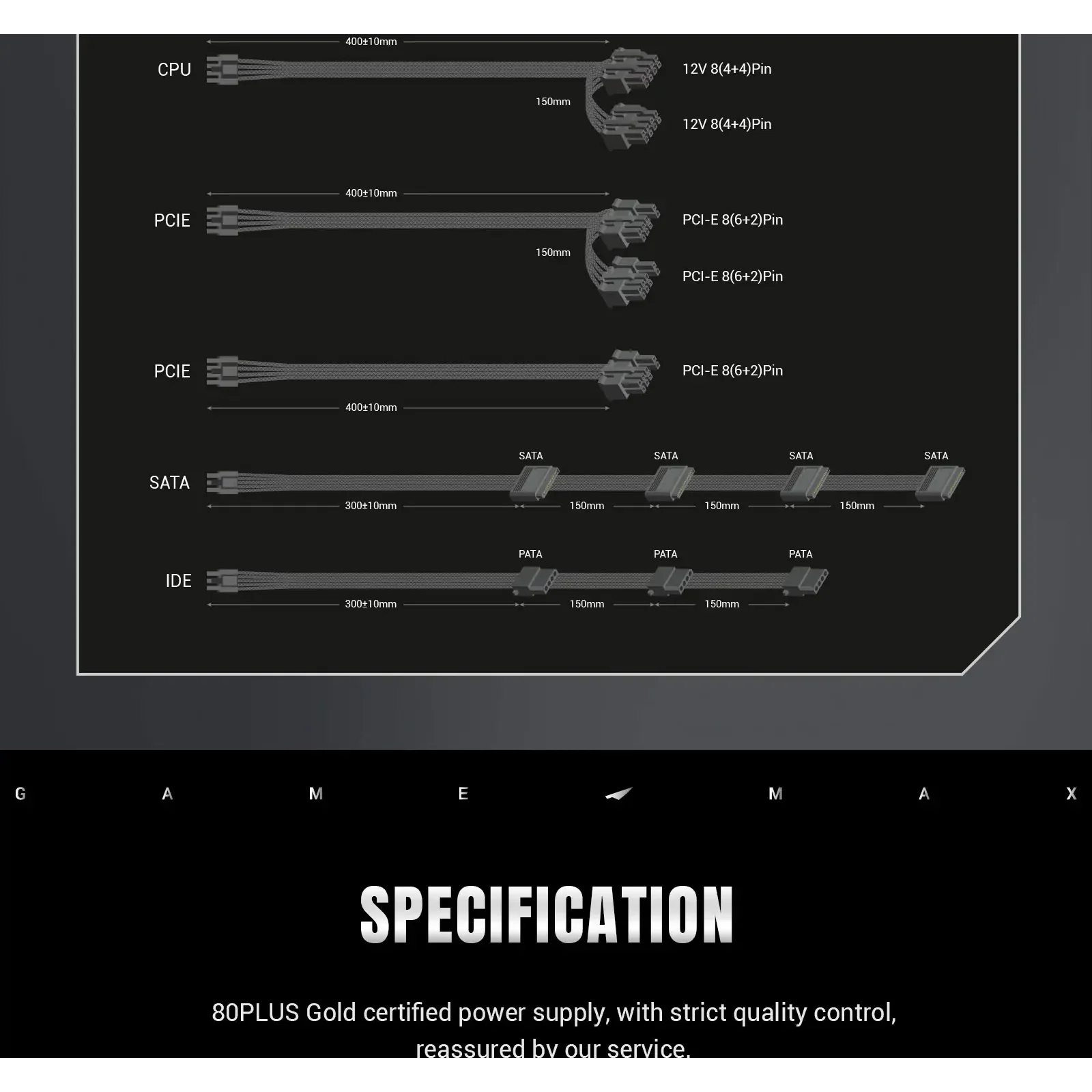 Блок живлення GAMEMAX GS 750G V25 UA