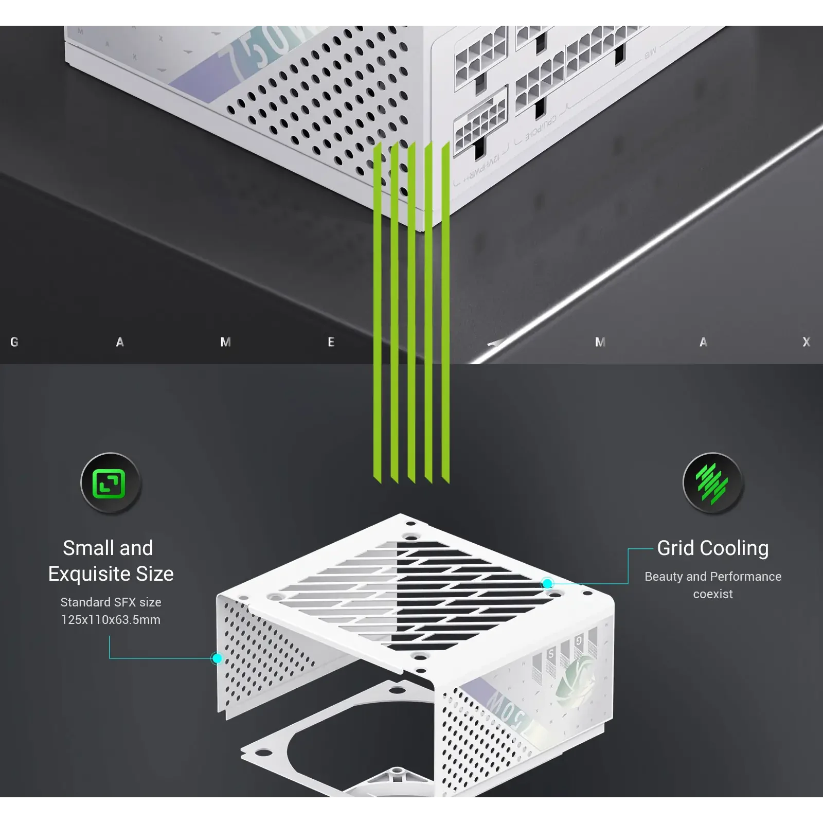 Блок живлення GAMEMAX GS 750G WH V25 UA