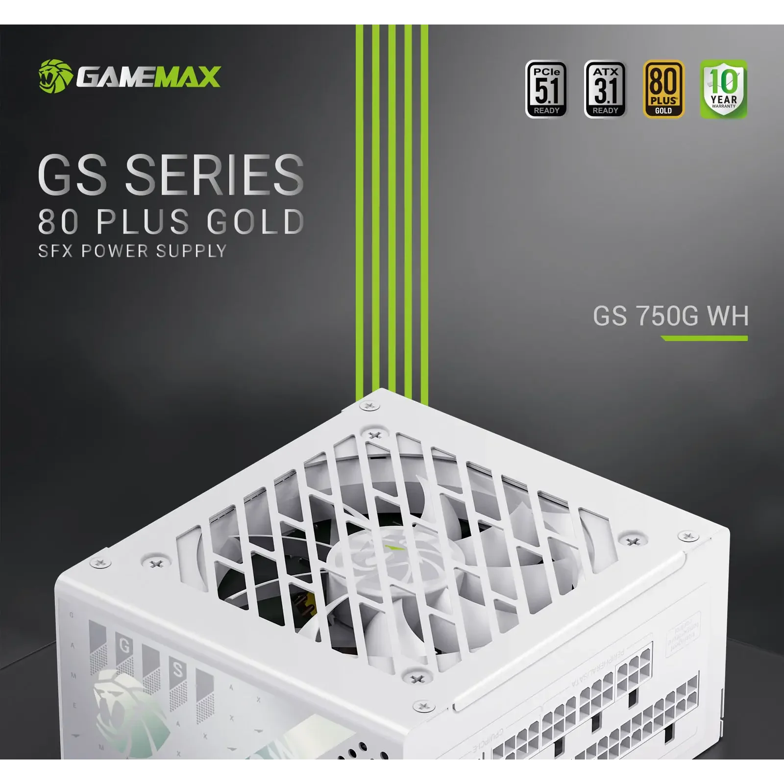 Блок живлення GAMEMAX GS 750G WH V25 UA