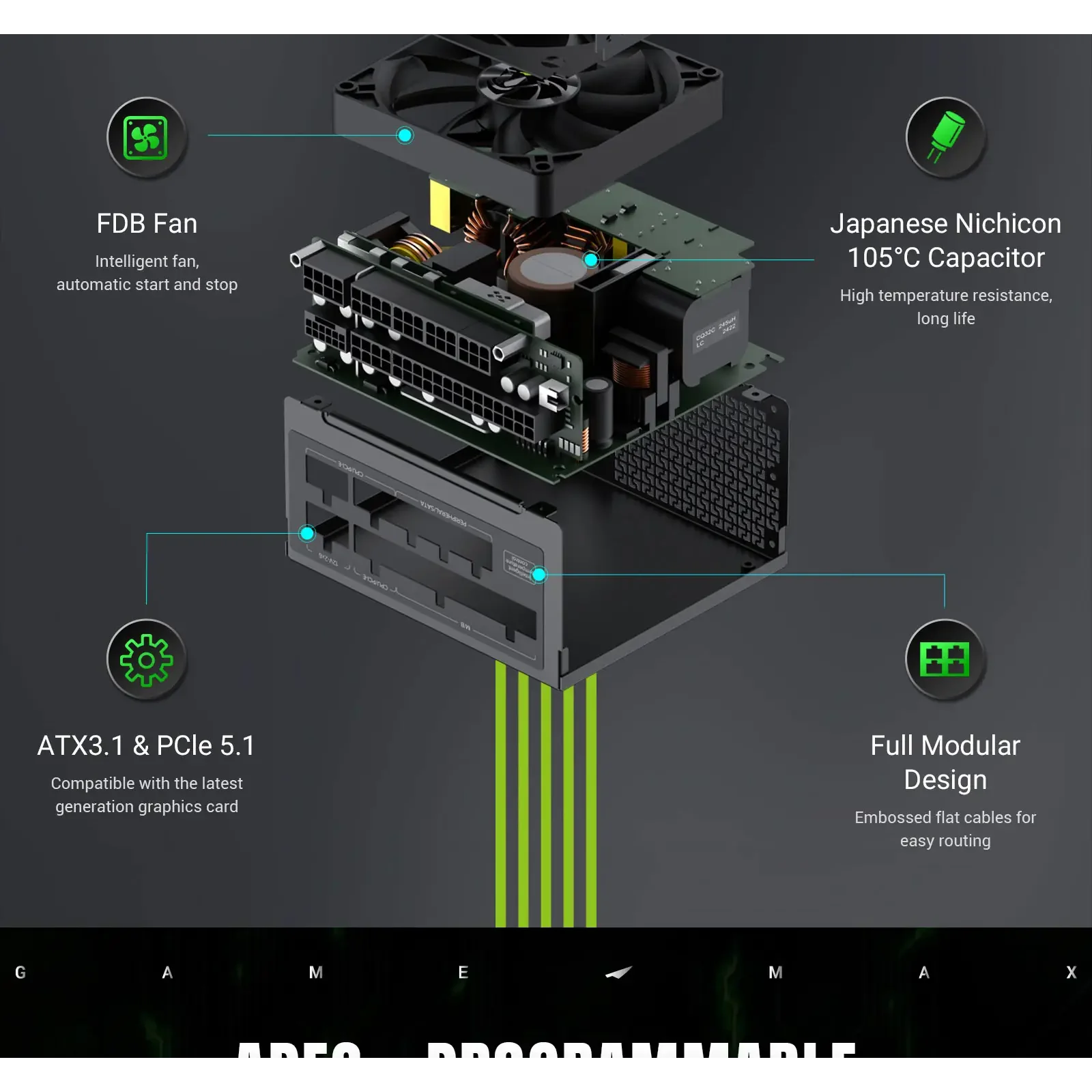 Блок живлення GAMEMAX GS 650G V25 UA