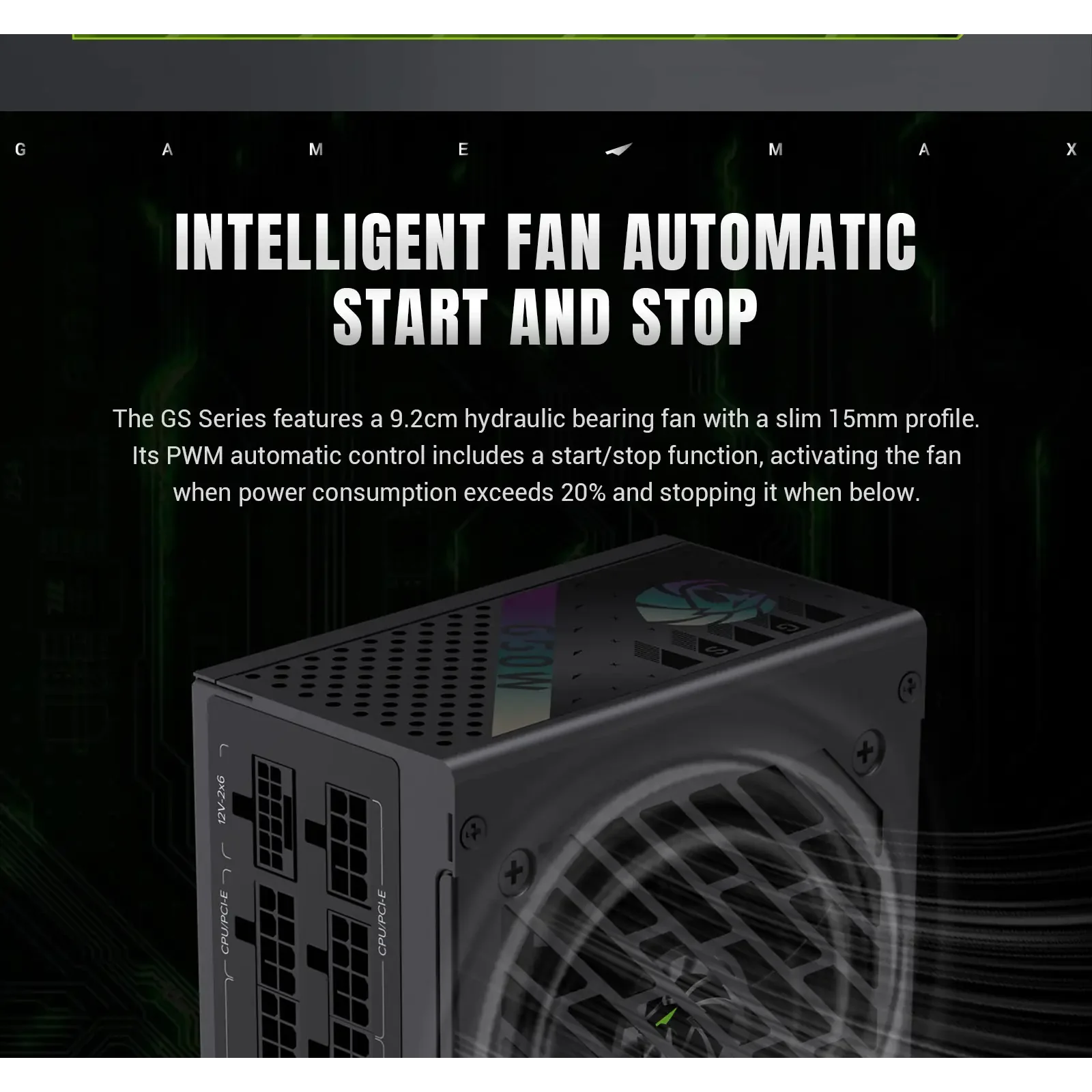 Блок живлення GAMEMAX GS 650G V25 UA