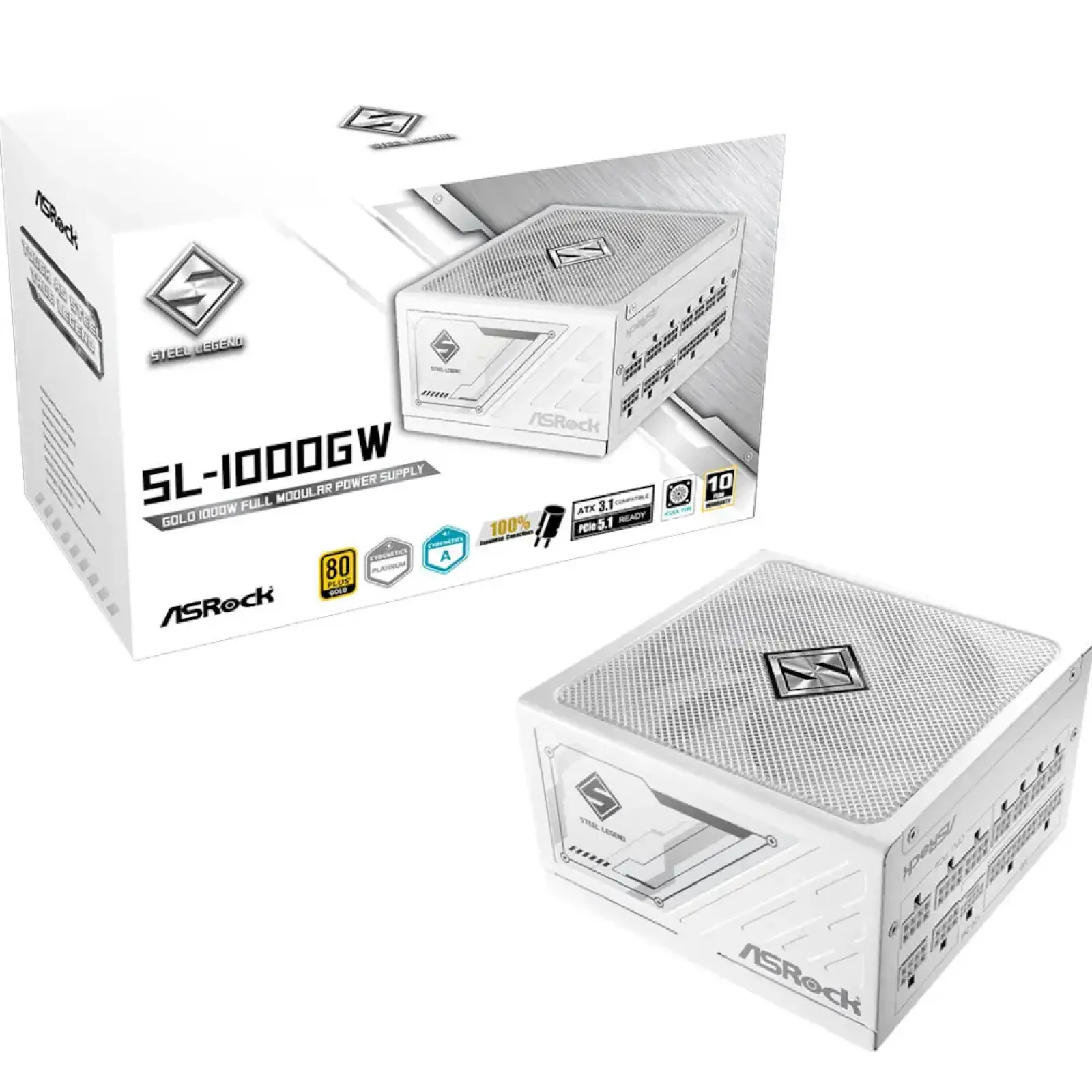 Блок питания ASRock SteelLegend White 1000W (SL-1000GW) UA