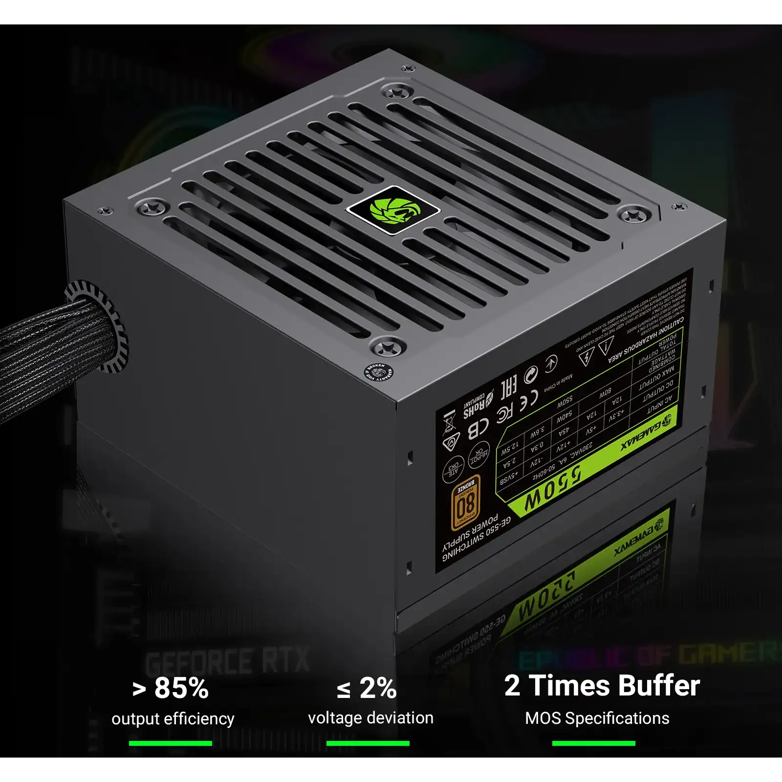Блок живлення GameMax 550W GE-550 UA