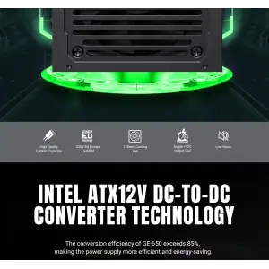 Блок живлення GameMax 650W GE-650 UA