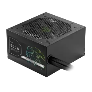 Блок питания GAMEMAX 600W, 80+ Bronze, fan 120mm PCIe 5. 1 & ATX3.1, Native 12V-2x6 OPP/OVP/UVP/OCP/SCP/OT VP 600S BK UA
