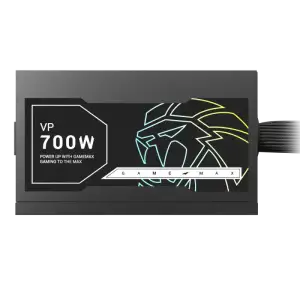 Блок живлення GAMEMAX 700W, 80+ Bronze, fan 120mm PCIe 5. 1 & ATX3.1, Native 12V-2x6 OPP/OVP/UVP/OCP/SCP/OT VP 700S BK UA