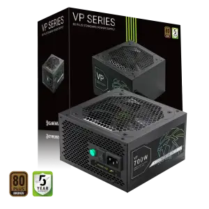 Блок живлення GAMEMAX 700W, 80+ Bronze, fan 120mm PCIe 5. 1 & ATX3.1, Native 12V-2x6 OPP/OVP/UVP/OCP/SCP/OT VP 700S BK UA