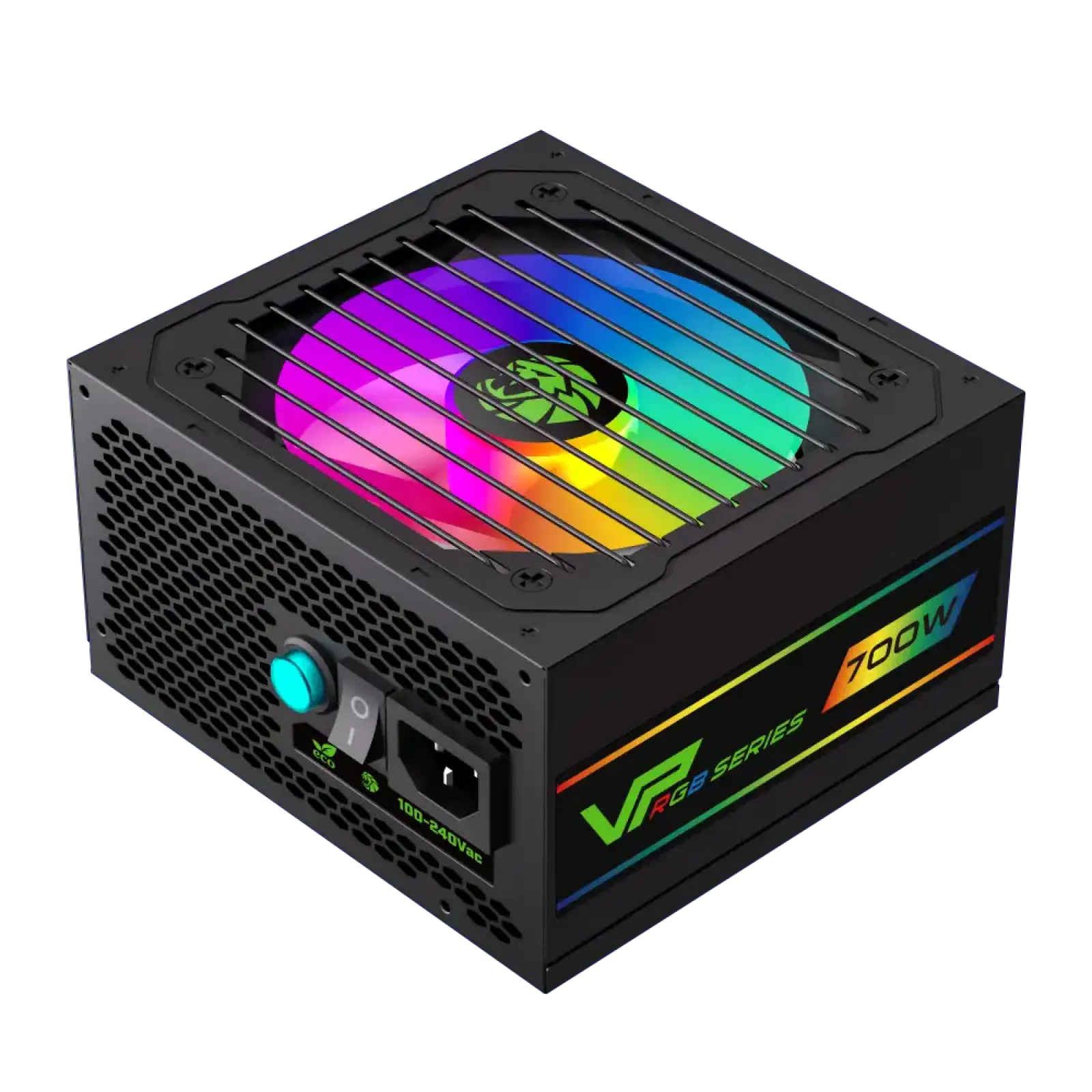 Блок живлення GAMEMAX 700W, 80+ Bronze, fan 120mm PCIe 5. 1 & ATX3.1, Native 12V-2x6 OPP/OVP/UVP/OCP/SCP/OT VP 700S BK-RGB UA