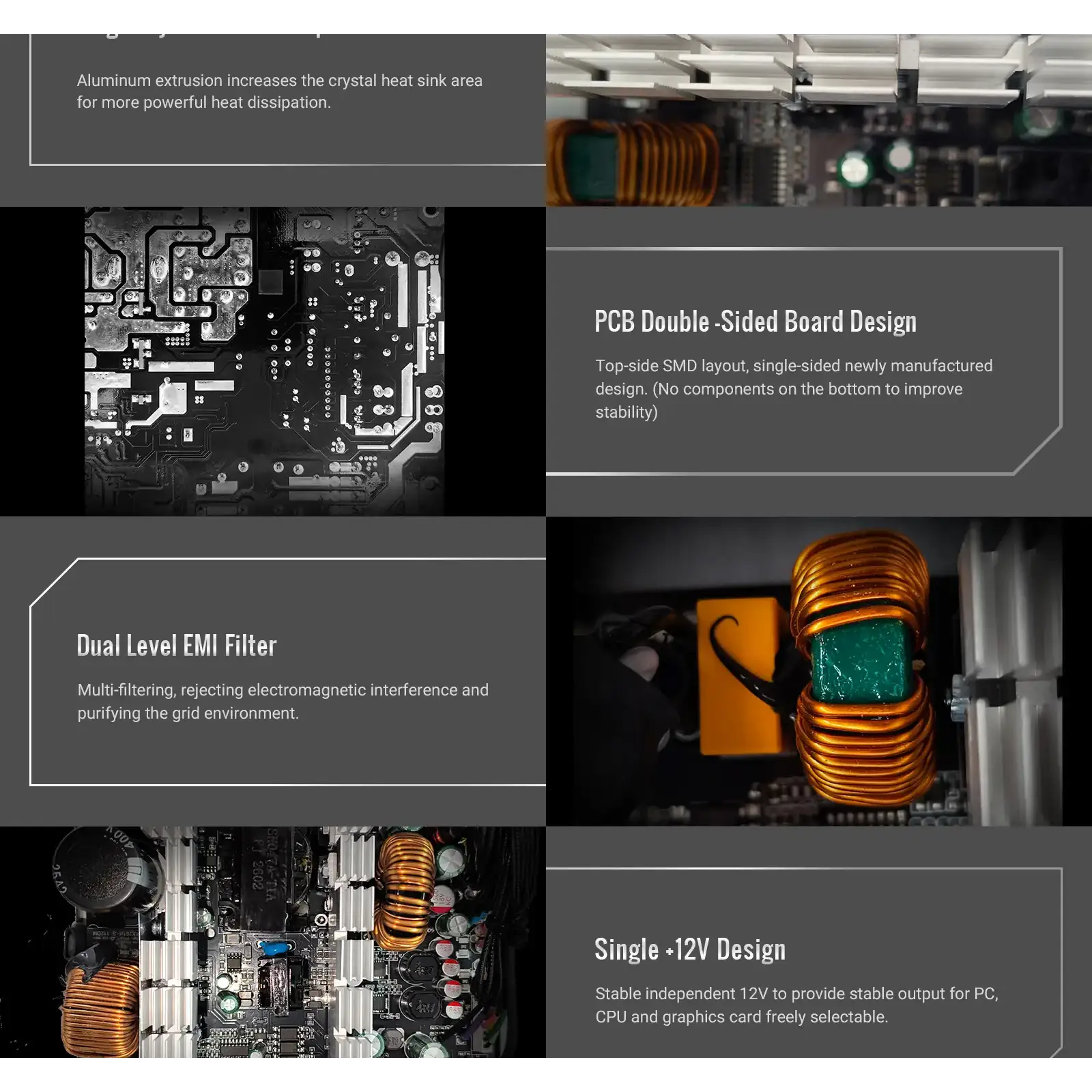 Блок живлення GAMEMAX 700W, 80+ Bronze, fan 120mm PCIe 5. 1 & ATX3.1, Native 12V-2x6 OPP/OVP/UVP/OCP/SCP/OT VP 700S BK-RGB UA