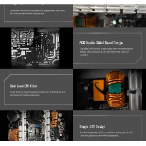 Блок живлення GAMEMAX 700W, 80+ Bronze, fan 120mm PCIe 5. 1 & ATX3.1, Native 12V-2x6 OPP/OVP/UVP/OCP/SCP/OT VP 700S BK-RGB UA