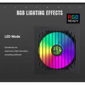 Блок живлення GAMEMAX 700W, 80+ Bronze, fan 120mm PCIe 5. 1 & ATX3.1, Native 12V-2x6 OPP/OVP/UVP/OCP/SCP/OT VP 700S BK-RGB UA