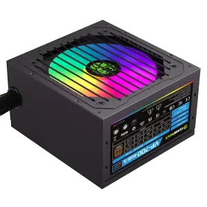 Блок живлення GAMEMAX 700W, 80+ Bronze, fan 120mm PCIe 5. 1 & ATX3.1, Native 12V-2x6 OPP/OVP/UVP/OCP/SCP/OT VP 700S BK-RGB UA