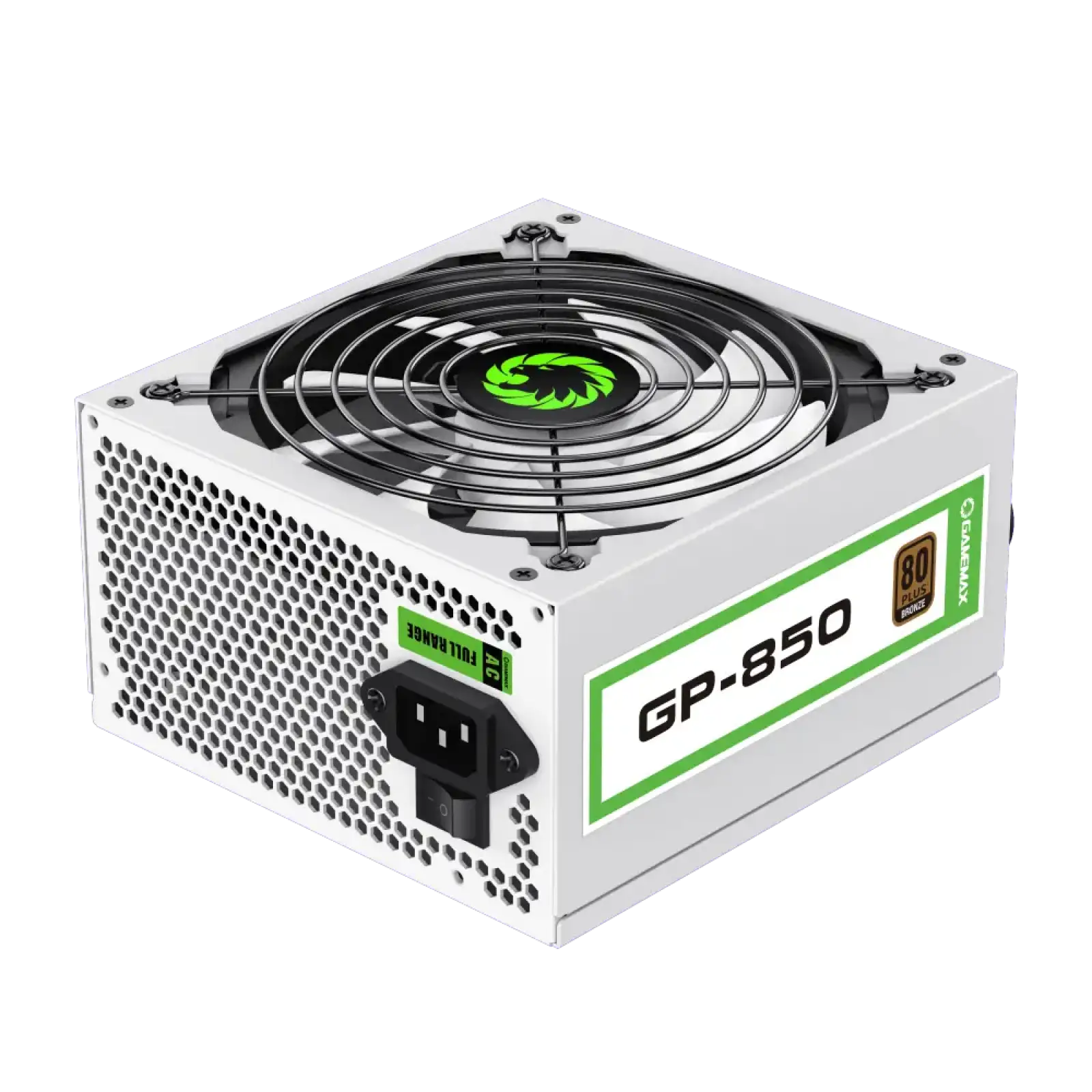 Блок живлення GAMEMAX 850W, 80+ Bronze, fan 140mm OPP/OVP/ UVP/OCP/SCP/OTP/NLP/SIP/OLP/NLO GP-850 White UA