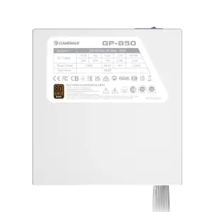 Блок живлення GAMEMAX 850W, 80+ Bronze, fan 140mm OPP/OVP/ UVP/OCP/SCP/OTP/NLP/SIP/OLP/NLO GP-850 White UA