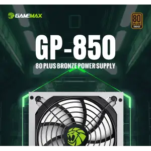 Блок живлення GAMEMAX 850W, 80+ Bronze, fan 140mm OPP/OVP/ UVP/OCP/SCP/OTP/NLP/SIP/OLP/NLO GP-850 White UA