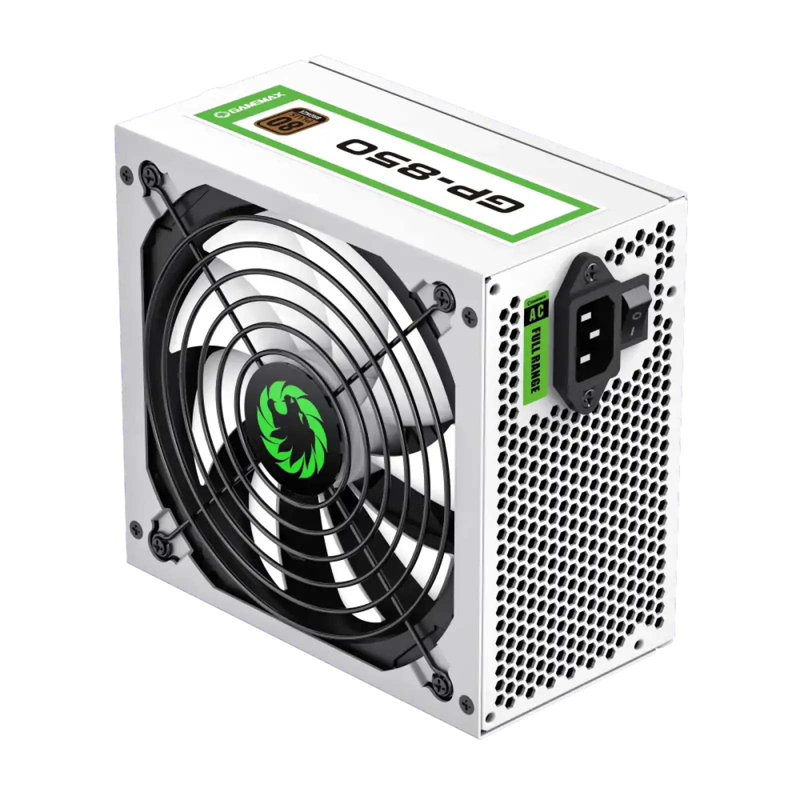 Блок живлення GAMEMAX 850W, 80+ Bronze, fan 140mm OPP/OVP/ UVP/OCP/SCP/OTP/NLP/SIP/OLP/NLO GP-850 White UA