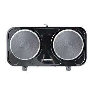 Электроплита настольная ESPERANZA 2000W, Black, 2 комфорки кожна діаметром 15,5 см EKH010K UA