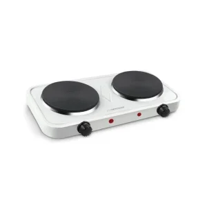 Електроплитка настільна ESPERANZA 2000W, White, 2 комфорки, кожна діаметром 15,5 см EKH010W UA
