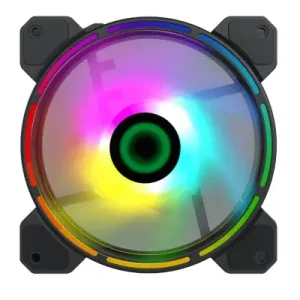 Кулер для корпусу GAMEMAX 120 мм, 3pin(F)/4pin Molex ARGB, чорна рамка FN-12Rainbow-D (FN-12Rainbow-D ) UA