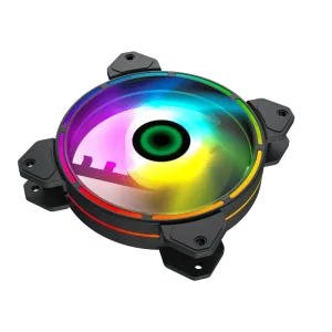 Кулер для корпусу GAMEMAX 120 мм, 3pin(F)/4pin Molex ARGB, чорна рамка FN-12Rainbow-D (FN-12Rainbow-D ) UA