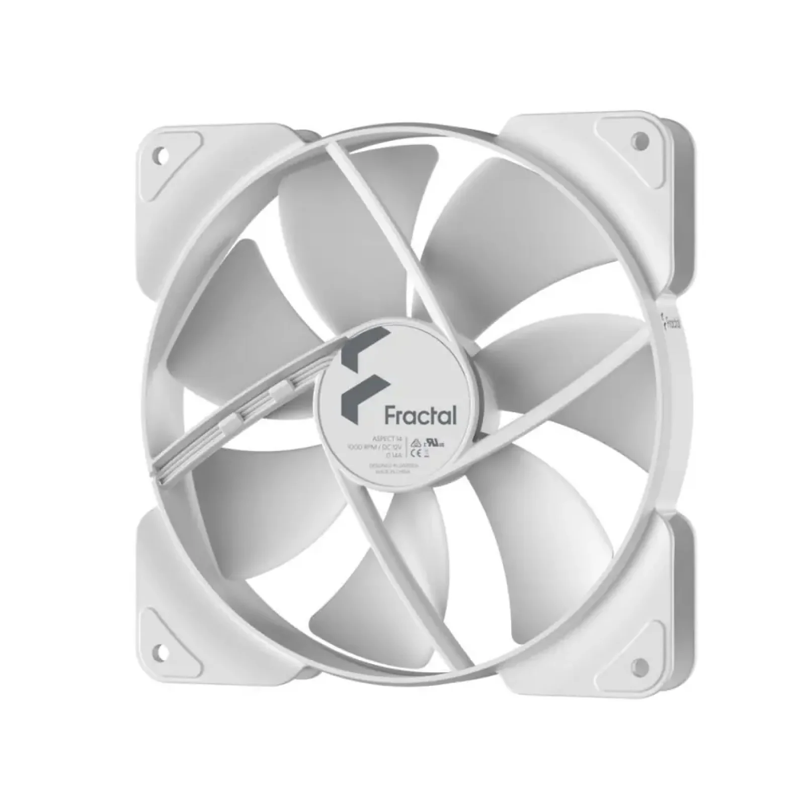 Вентилятор для корпуса FRACTAL DESIGN 140 мм, білий Aspect 14 White (FD-F-AS1-1402) UA