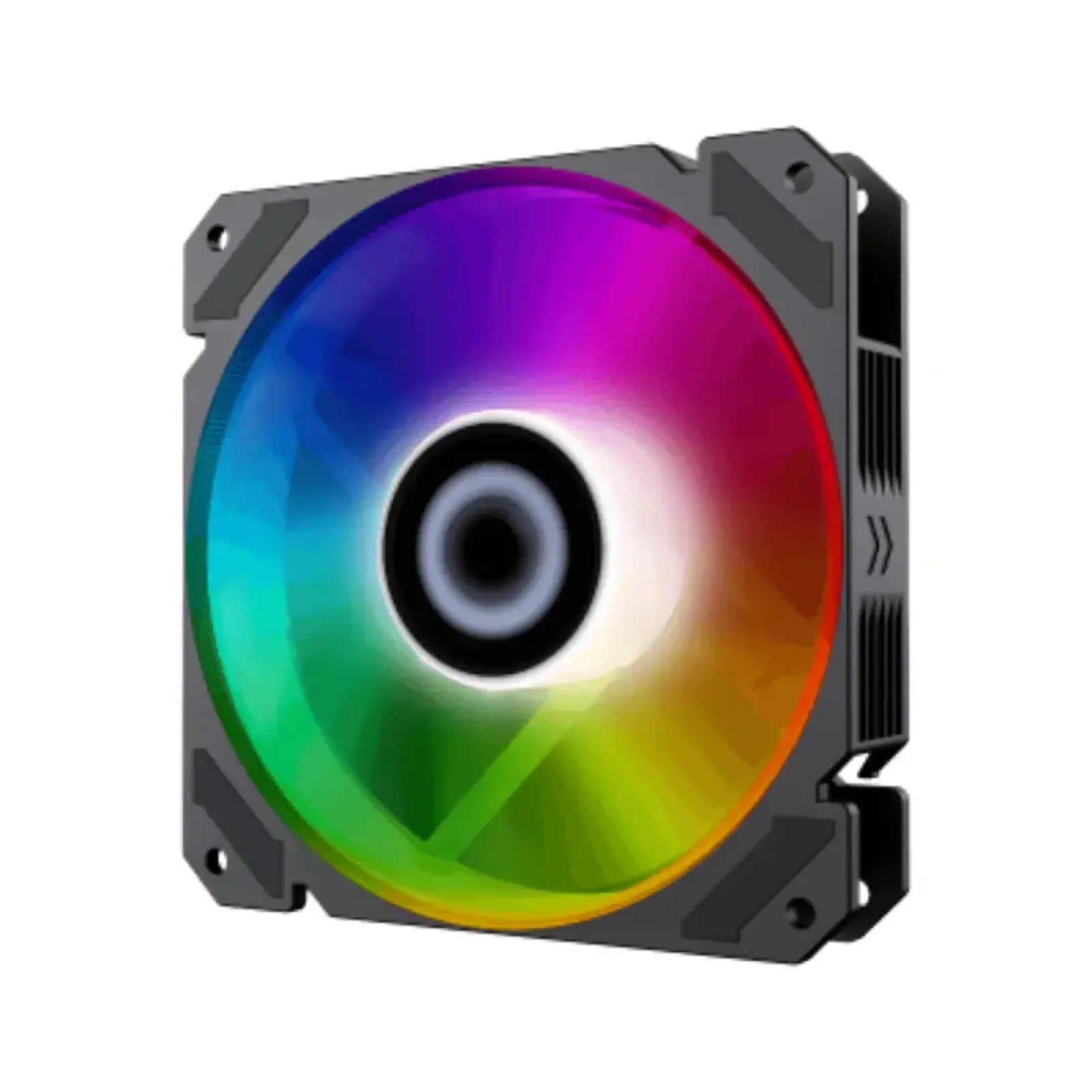 Кулер для корпусу GAMEMAX 120 мм, 3pin(M/F)/3+4pin Molex ARGB, чорна рамка FN-12Rainbow-C9 UA
